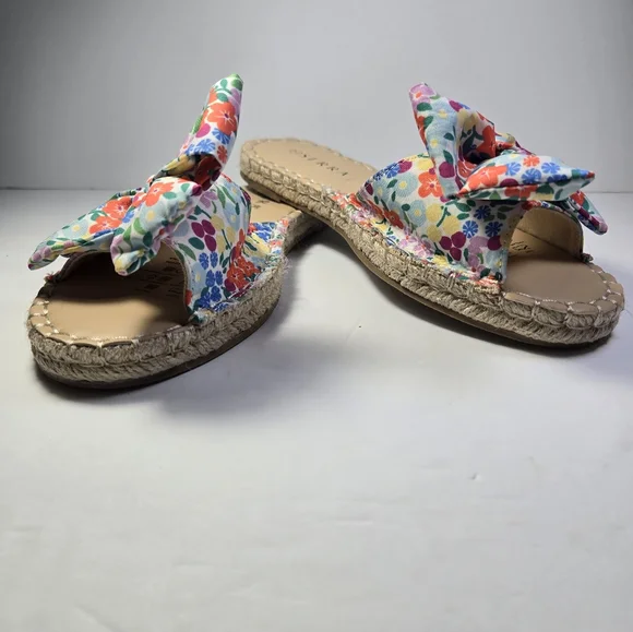 SERRA Floral Ribboned Sandal Size 7 - Picture 3 of 6